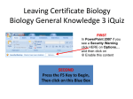 Biology General Knowledge 3 iQuiz