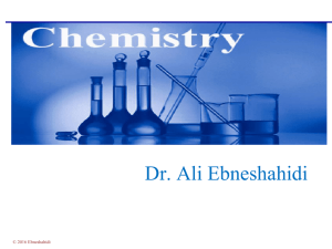 Dr. Ali Ebneshahidi © 2016 Ebneshahidi