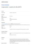 Angiopoietin 1 peptide (21/40) ab9076 Product datasheet Overview Product name