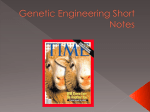 Genetic Engineering Short Notes