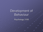 Development of Behaviour