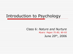 Introduction to Psychology