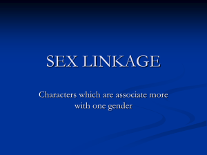 SEX LINKAGE