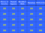 Genetics Review Game