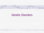 Genetic Disorders