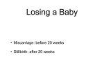 Losing a Baby