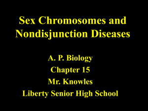 Chapter 15 Chromosomal Basis of Inheritance