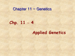 4 Applied Genetics