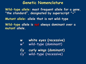 Genetic Nomenclature