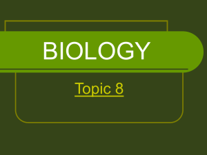 Biology Topic 8