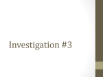 Investigation #3