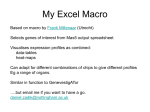 An Excel Macro to Visualise Patterns for Chosen Genes