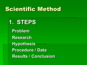 Scientific Method