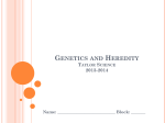 Genetics and Heredity