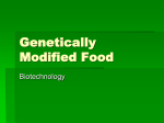 Genetically Modified Food