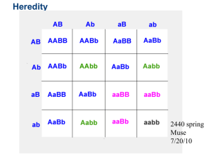 Dominant-Recessive Inheritance