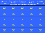 jeopardy honors DNA 12-1 thru 12-4 only