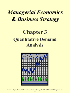 Managerial Economics & Business Strategy