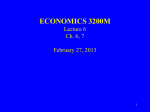 ECONOMICS 3150B