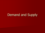 Demand and Supply