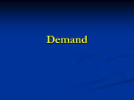 The Law of Demand