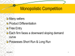 Monopolistic Competition