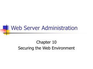 Web Server Administration