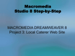 Macromedia 8 PPT Unit 1 Project 3