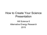 How to Create Your Science Presentation