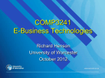 ITY276 presentation 3 - University of Worcester