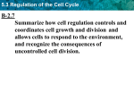 5.3 Regulation of the Cell Cycle