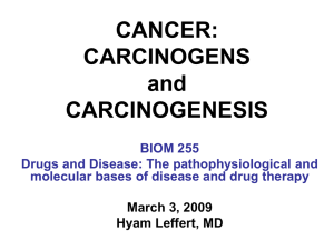 CARCINOGENESIS - UCSD Pharmacology