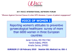 EUROGIN 2011 Voice of Women