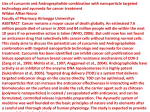 Use of curcumin and Andrographolide combination with