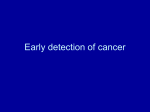 Early detection of cancer