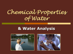 Chemical Properties of Water