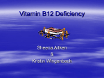 Vitamin B12 Deficiency