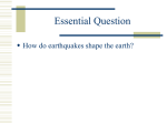 Earthquakes and Seismic Waves