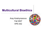 Multicultural Bioethics