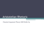 Aristotelian Rhetoric