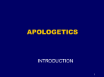 APOLOGETICS