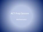 ACT Prep Session