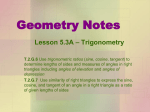 Geometry Notes