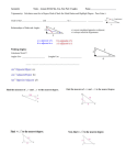 Geometry  Notes – Lesson 8.3/8.4 Sin, Cos, Tan Part 2 Angles Name_________________________