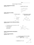 Name______________________ Geometry Chapter 5 Test Review