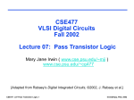 CSE 477. VLSI Systems Design - University of California