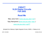 CSE 477. VLSI Systems Design - University of California