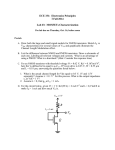 ECE 331:  Electronics Principles I Fall 2014