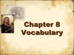 Chapter 8 Vocabulary