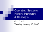 History of Operating Systems